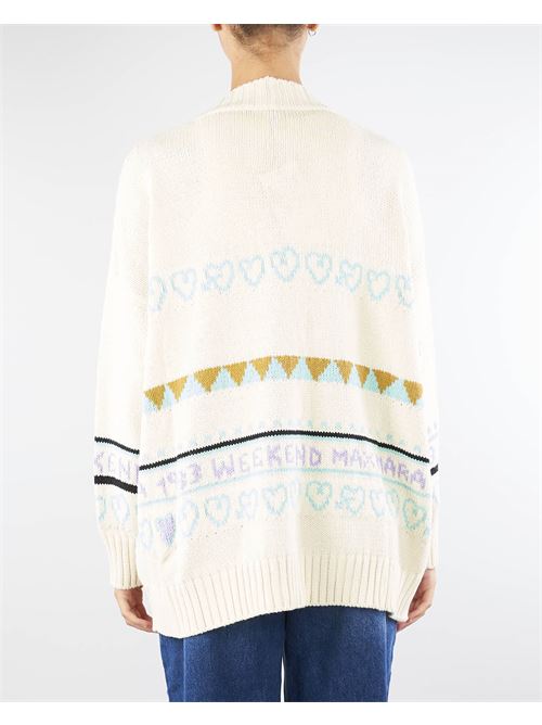 Oversized cardigan in jacquard cotton Max Mara Weekend MAX MARA WEEKEND | Cardigan | ACACIA2